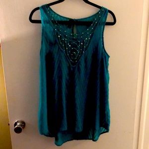 Sleeveless sheer top